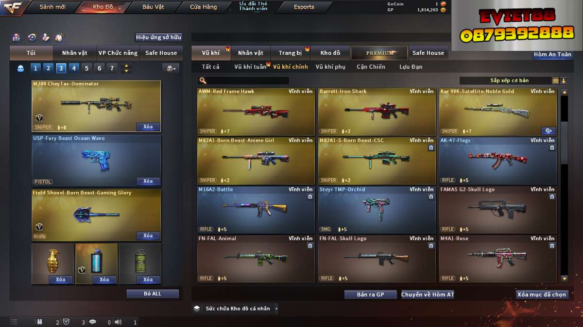 shop acc cf uy tin gia re